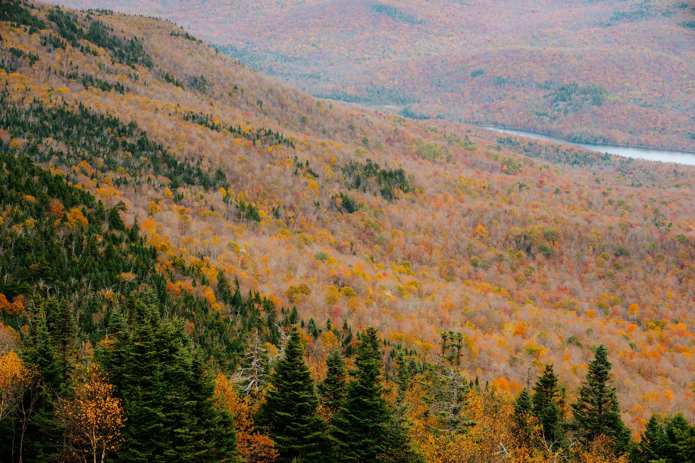 Paysage du parc national du Mont-Orford, dans les Cantons-de-l’Est